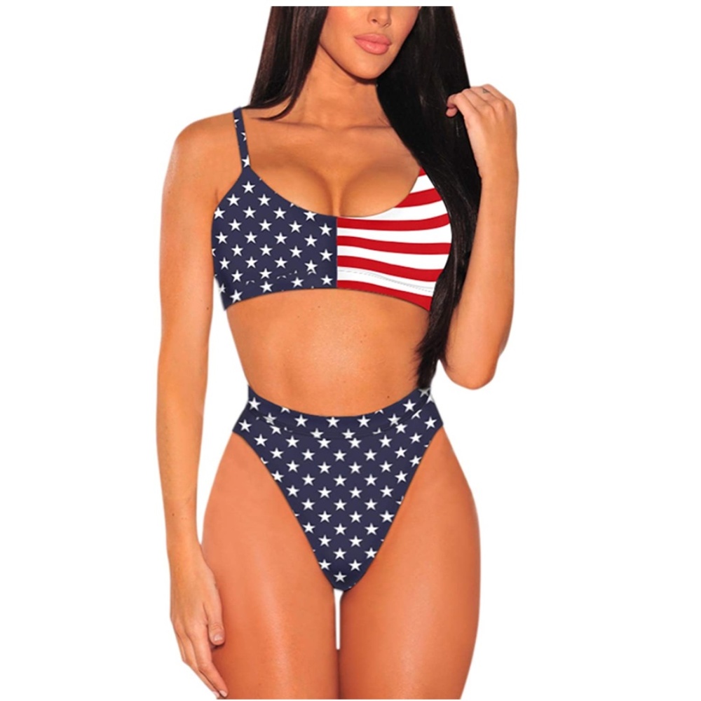 Patriotic Stars and Stripes Bikini